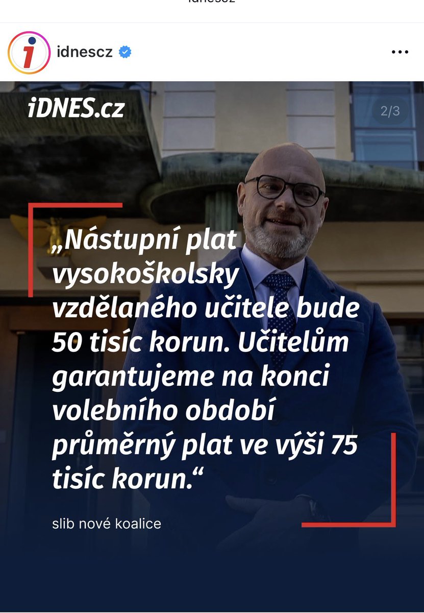 Do škol nedošly love na platy za prosinec, ale nástupní plat 50k. Proberte se z té diskotéky. Školství jde do háje. Takové platy hahahah. Dyť by z toho některým praskla cévka...