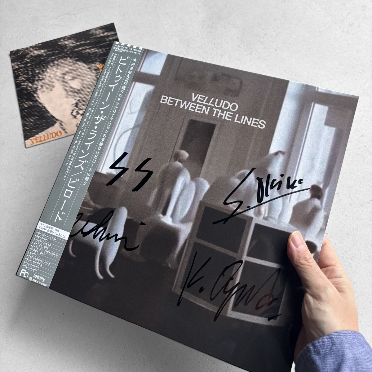 我が家にも無事Velludo / Beween The Linesのサイン入りLPが届きました
