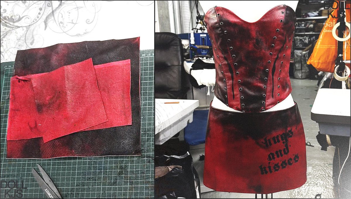 DOLLKJS's tweet image. JISOO in custom leather look by Hardware LDN for Deadline [Singapore day 2]