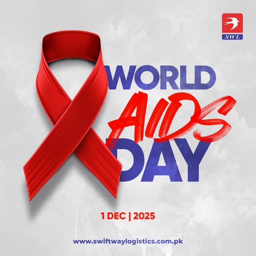 SwiftWayOrg's tweet image. On World AIDS Day, we stand together for awareness, support, and hope. Swift Way Logistics moves with compassion and responsibility. 📷📷
For more details, click here: swiftwaylogistics.com.pk
#ShippingSolutions #SupplyChain #Freight #Transportation #Warehousing