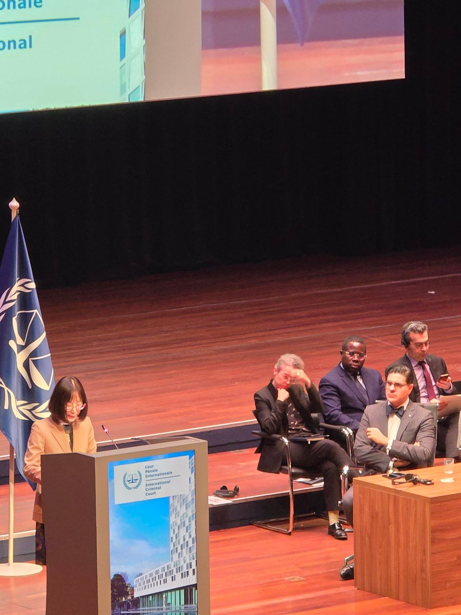 sevslv's tweet image. Powerful and evocative speech by the ICC President Akane. Much has happened since the last year&apos;s ASP session. She called on States Parties to stand up the court, counter the Trumpian sanctions, and protect the ICC&apos;s independence. It&apos;s a grave moment but there&apos;s also hope. #ASP24