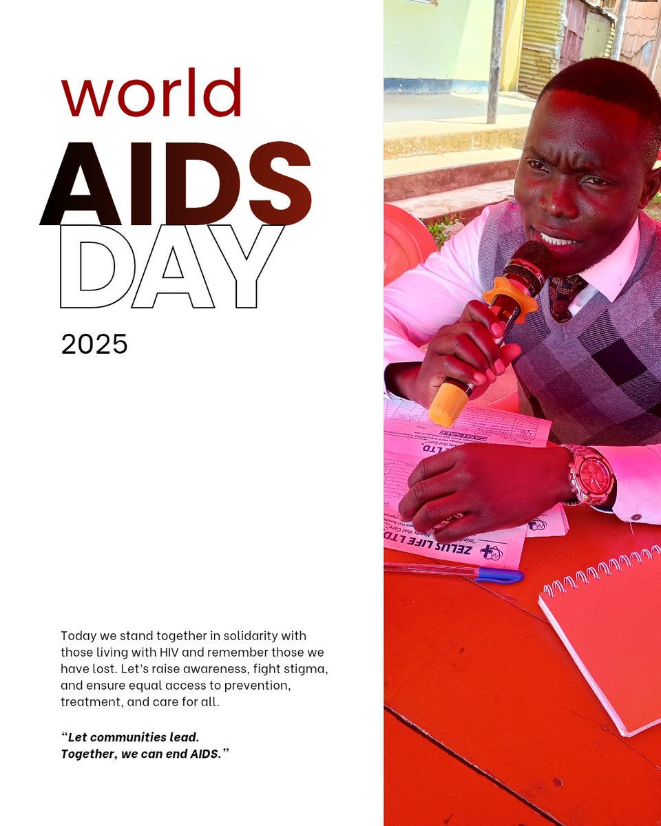 "Did you know that over 700 people in Uganda get HIV everyday?"

Add a voice to the world 🌎 AIDS Day: A day of Memory, Courage, and Unshakable hope.

Together we can stop Stigmatization among people living with HIV and prevent the spread of this deadly virus 🦠.