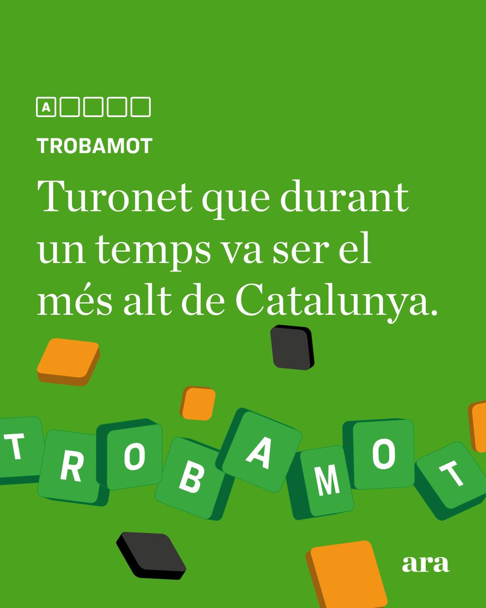 Bon dia!

Enllaç: jocs.ara.cat/trobamot/

#ARAjocs #trobamot #passatempsencatala #jocsdellengua #diariARA
