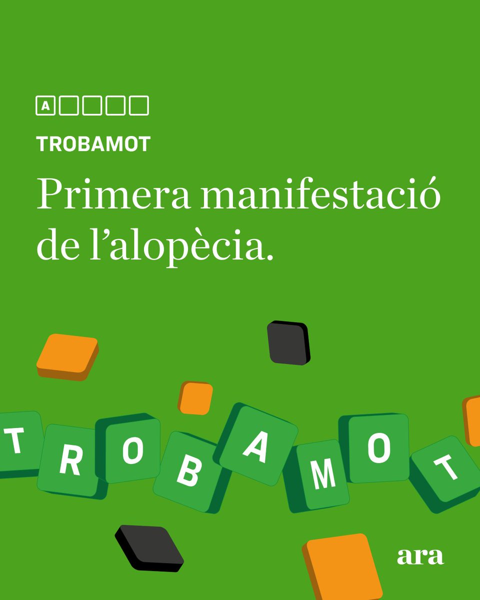 Hola calbs

Enllaç: jocs.ara.cat/trobamot/

#ARAjocs #trobamot #passatempsencatala #jocsdellengua #diariARA