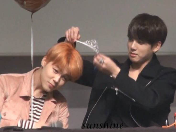 whatever the hell was going on with dark hair jungkook x orange hair jimin