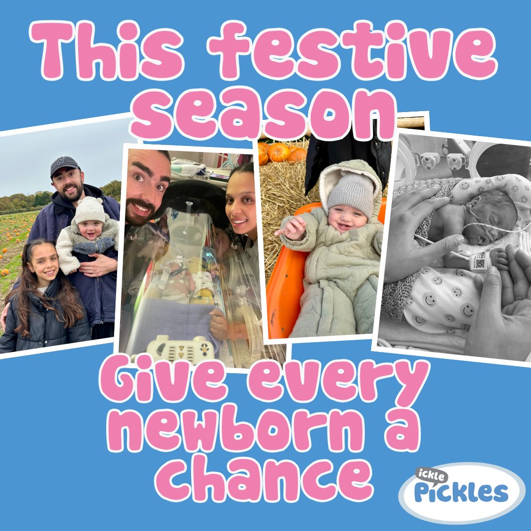 Spread Holiday Cheer 🎁
This #Christmas, make a heartfelt difference in the lives of premature and sick babies like Sidney, born at just 26 weeks. 

By donating to your neonatal unit, you can provide essential equipment. Every contribution counts! 💖 
theicklepickles.enthuse.com/cp/50820/fundr…