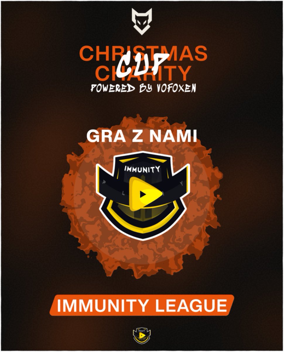 🎄 CHRISTMAS CHARITY CUP 🎄
Odsłaniamy pierwsze karty turnieju! 🔥

Organizacja turnieju charytatywnego to nie lada wyzwanie - potrzeba odpowiedniego planu, zaangażowania i… solidnych partnerów. 🎅🔥
Dlatego z ogromną radością ogłaszamy, że <a href="/immunityleague/">Immunityleague</a> dołącza do grona