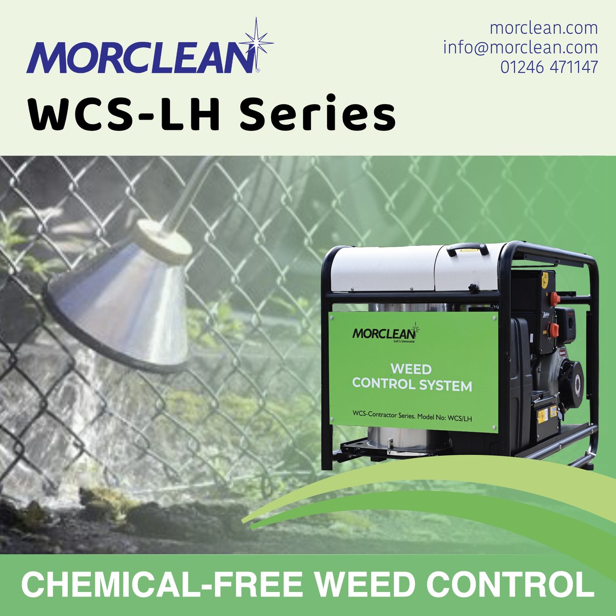 Meet Morclean’s Weed Control System! Say goodbye to pesticides—just hot water for safe, eco-friendly weed control in public spaces, gardens, and more. Effective against many weeds, gentle on people and pets. Learn more: ow.ly/AMbY50XyxMr