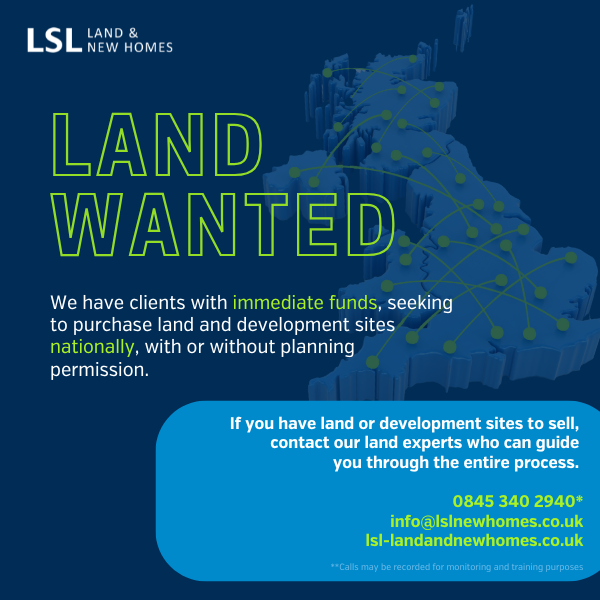 LSLLandNewHomes's tweet image. 📍 LAND URGENTLY WANTED 📍

We have clients with immediate funds, seeking to purchase #land with medium &amp;amp; long term #development potential throughout the UK. 

Get in touch: 
🌐 loom.ly/tyyHChc
📞 0845 340 2940

#newhomes #newbuild #developers #housebuilders
