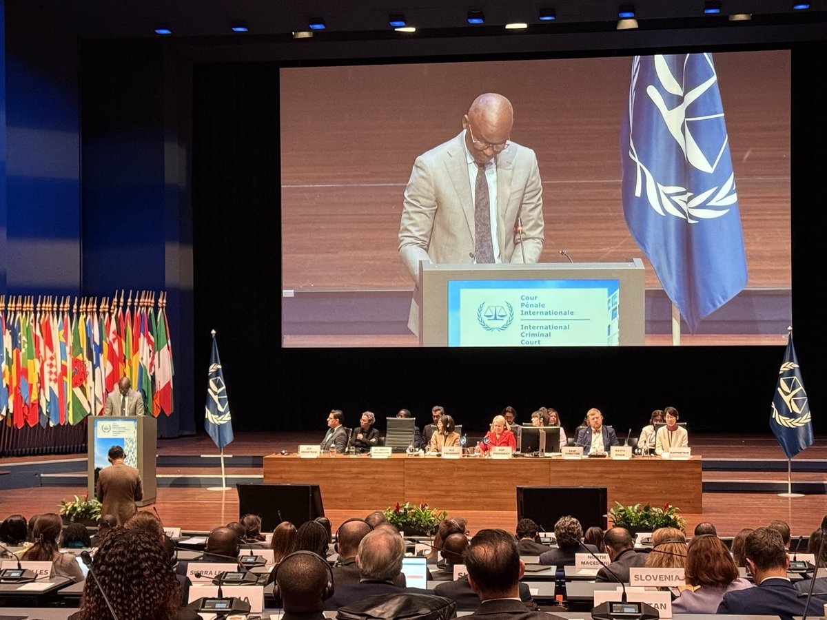 kaufman_law's tweet image. @IntlCrimCourt Deputy Prosecutor #Niang at #ASP24 reflects on the need of victims and ‘partners in civil society’ for justice in the face of coercive measures. #OFAC #sanctions have strengthened the conviction of the @IntlCrimCourt rather than weakened it.