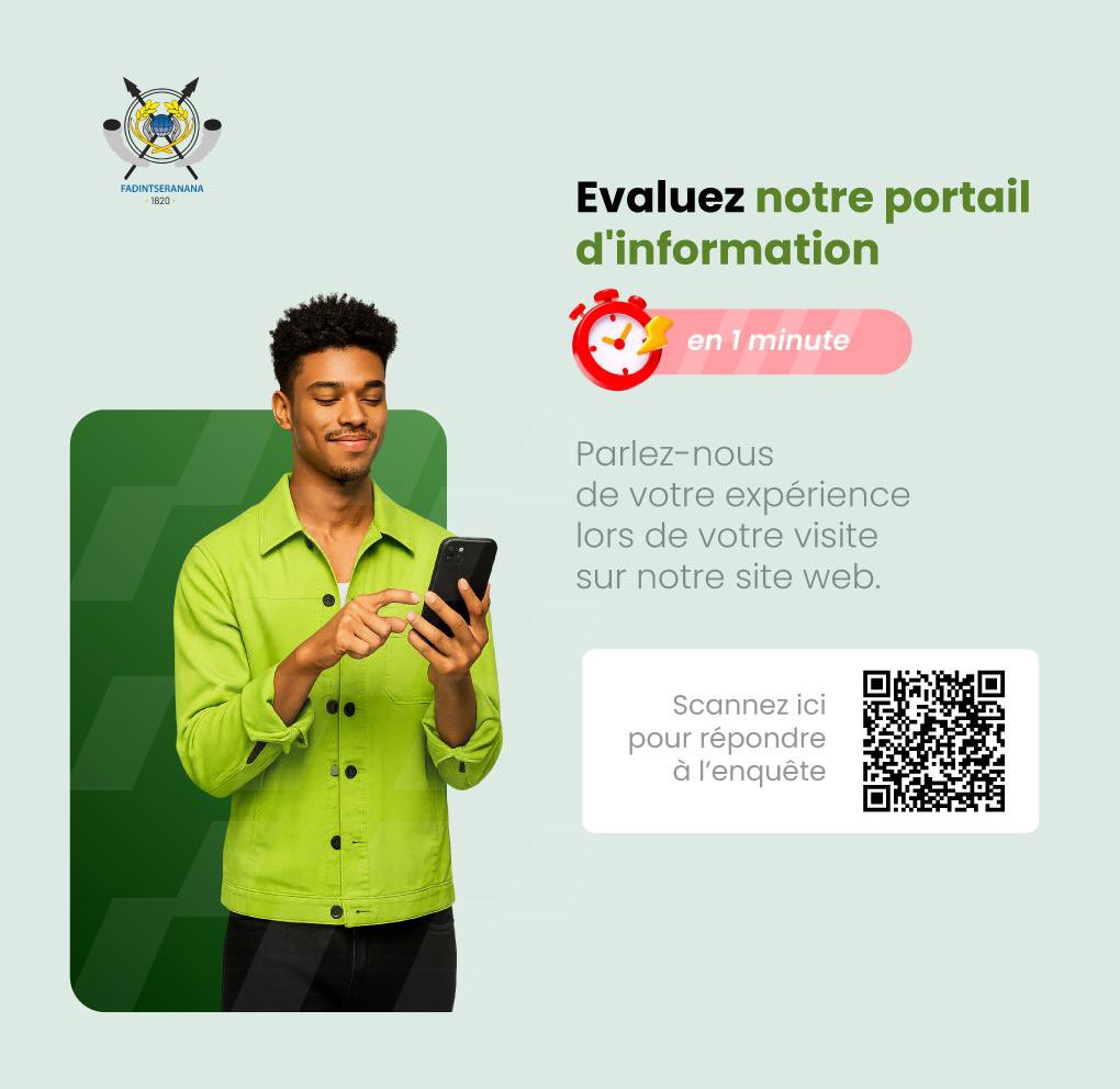 📣 Votre avis compte !

La Douane Malagasy améliore en continu son site web pour mieux servir les usagers.

👉 Un questionnaire de satisfaction est en ligne : votre participation est la bienvenue ! 🤗