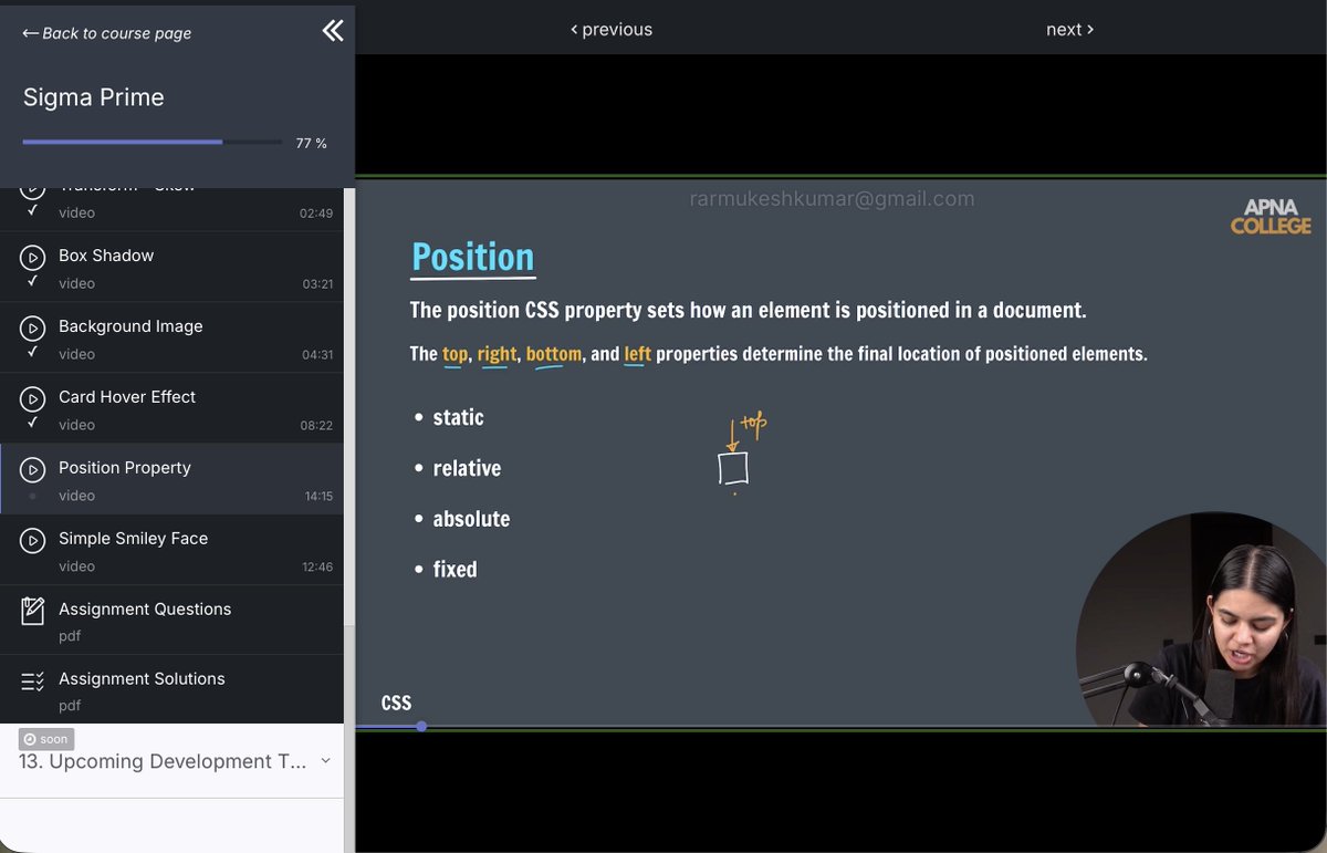 Mukeshkuma47612's tweet image. #8 Day of Software Engineering :-
Finished Day 8 of my SE journey!

Here’s what I learned today:
✨ Box-shadow
🖼️ Background image
📌 Position properties
🃏 Card hover
😊 CSS smiley
📚 Waterfall / Spiral / Prototype (Semester Exam)

#SoftwareEngineering #CodingJourney #CSS #HTML