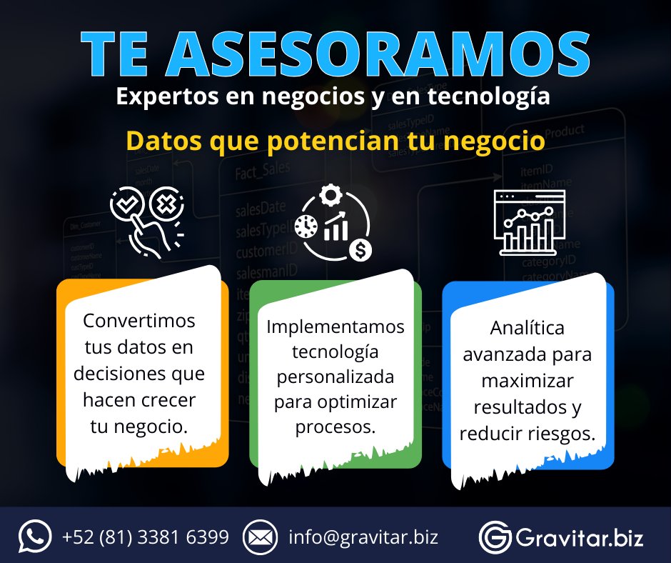 _gravitar's tweet image. 🔷 ¿Sabías que tus datos pueden estar frenando tu negocio sin que lo notes?

👉Más información: gravitar.biz/bi/data-modeli…

#DataModeling #DataDriven #AnalíticaDeDatos #DecisionesInteligentes #OptimizaTusDatos