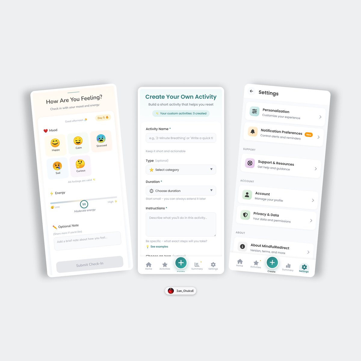 iam_chuksE's tweet image. @moonchild  has completely leveled up my design workflow. Faster ideas, cleaner concepts, and creativity boosted—never replaced.

Here are some screens from the Mindful Scrolling App I built entirely with @moonchild.

#DesignTools #UIDesign #AIforDesign #MoonchildAI