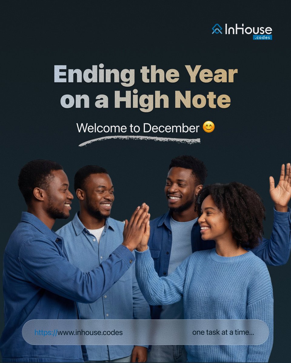 The year is almost over, but we’re not slowing down! At Inhouse.codes, we’re tying up loose ends and preparing for an even bigger year ahead. Let’s make these final days of the year count!