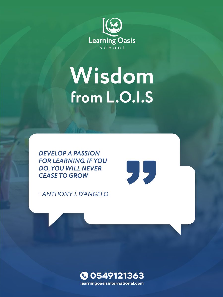 Learning_Oasis_'s tweet image. When learning becomes a passion, growth becomes a way of life.
Throughout their journey at L.O.I.S, we nurture this passion so our learners continue to grow each day.❤️

Join the exciting LOIS journey today! 
🌐 Discover more: 
learningoasisinternational.com