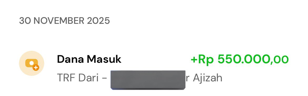 Alhamdulillah sudah masuk, harus disyukuri dan semoga berkah Aaamin. 🙂