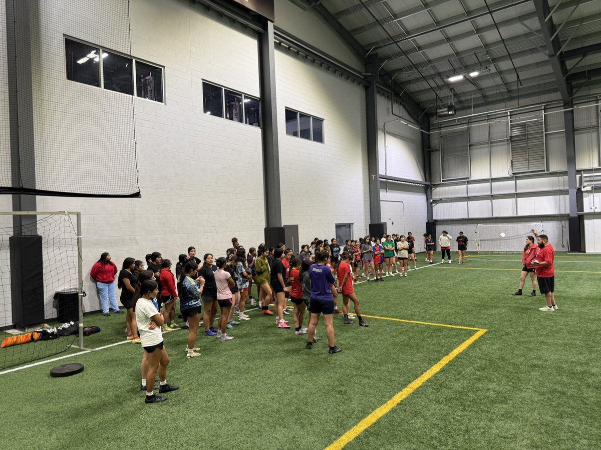 DVHSGirlsSoccer's tweet photo. Day 1 of tryouts is in the books. Had approximately 80 student athletes participate. The future looks bright. @dvisd_athletics https://t.co/jCAB7ECOLH