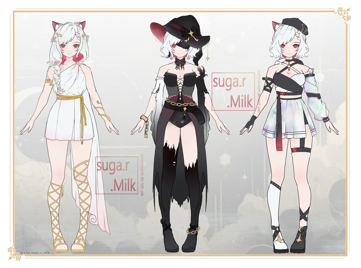 suga_r_milk's tweet photo. I keep forgetting to post finished designs T^T THESE THREE WERE FOR THE LOVELY @/maephira https://t.co/0ldyOx9dcH