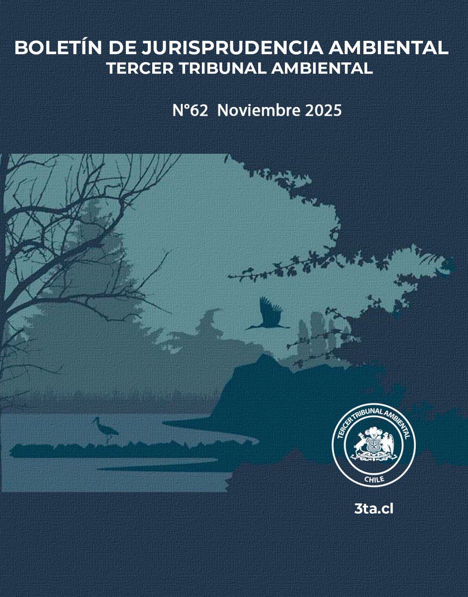 📝 BOLETÍN DE JURISPRUDENCIA AMBIENTAL N°62 | Nueva edición de #Noviembre 

La publicación incluye resúmenes de:

✅ Sentencias #TribunalesAmbientales
✅ Sentencias #CorteSuprema

🔵También disponible en 3ta.cl

#3TA
#JusticiaAmbiental
