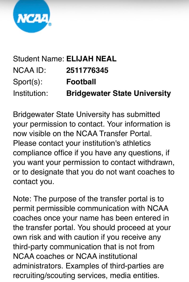 elijahneal05's tweet photo. Just want to thank you  @JosephVerria and the rest of the staff for the opportunity. With that being said I will be entering the transfer portal with 3 years left. https://t.co/a5OmycIPDj