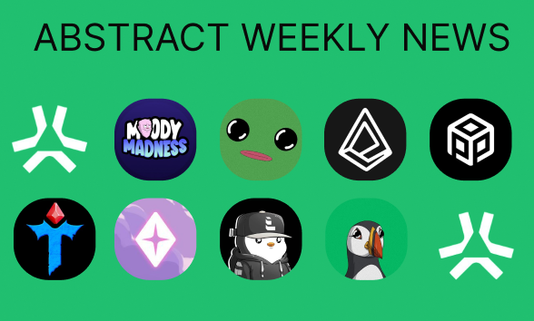 Abstract weekly news on <a href="/AbstractChain/">Abstract</a> 

🟢 A new event from <a href="/MoodyMights/">Moody Madness</a>  has been announced
We are looking forward to collaborating with <a href="/itsafwog/">fwog</a> 
We are awaiting further details in the near future

🟢 <a href="/AboreanFi/">Aborean Finance</a> announced The Forge Grant Program
The program will support