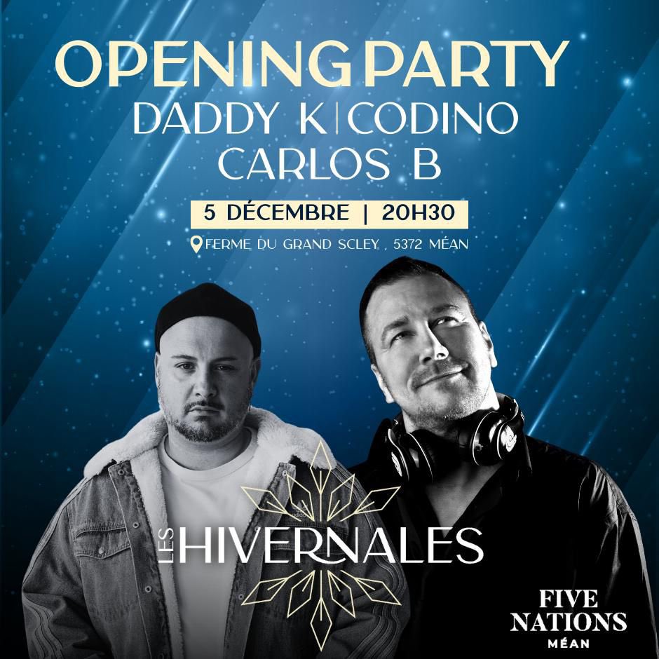Retrouve moi ce 5 décembre 2025 
Au golf du Five nation pour les hivernal 
Ferme du Grand Scley à Mean 
Opening avec DJ CODINO let’s gooo #DaddyK
