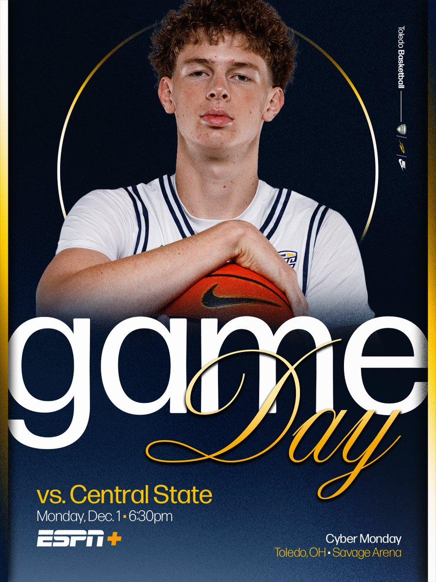 𝐆𝐀𝐌𝐄𝐃𝐀𝐘!

🆚 Central State
📍 Toledo, Ohio
🕡 6:30 p.m.
📺 ESPN+ - tinyurl.com/3nenwyxu
📻 WSPD 1370
🎟️ utrockets.com/mbbtix