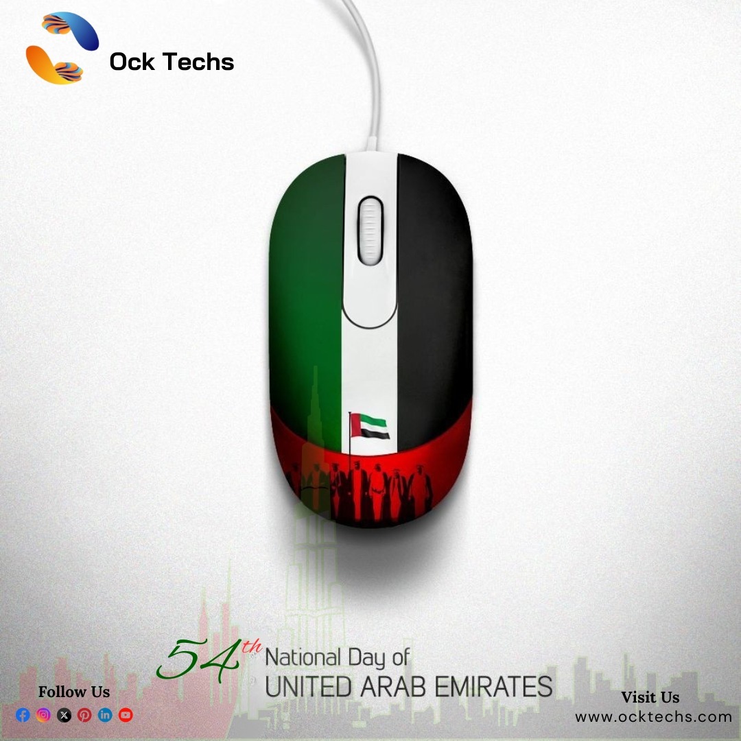 OckTechs's tweet photo. “Happy 2nd December! The UAE’s journey is a story of ambition, resilience, and unity. From humble beginnings to world-leading achievements, this nation continues to rise with pride. 

#UAENationalDay #uaenationalday54 #unitedarabemirates #ocktechs https://t.co/1zbBV37L4f