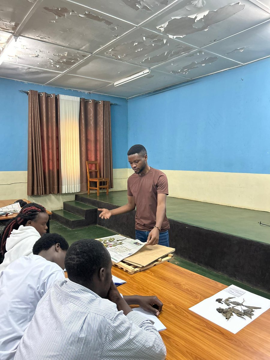 FrancNt's tweet photo. 1/2: Today @RwandaHerbarium, we were delighted to host students from @Kitabi_College  field of Forestry and Nature Conservation. 🌿

Together with @FrancNt and @NkubitoL3239, they learnt the importance of having Herbarium for plant biodiversity preservation. #Biodiversity #Plant https://t.co/71Fj10tpOf