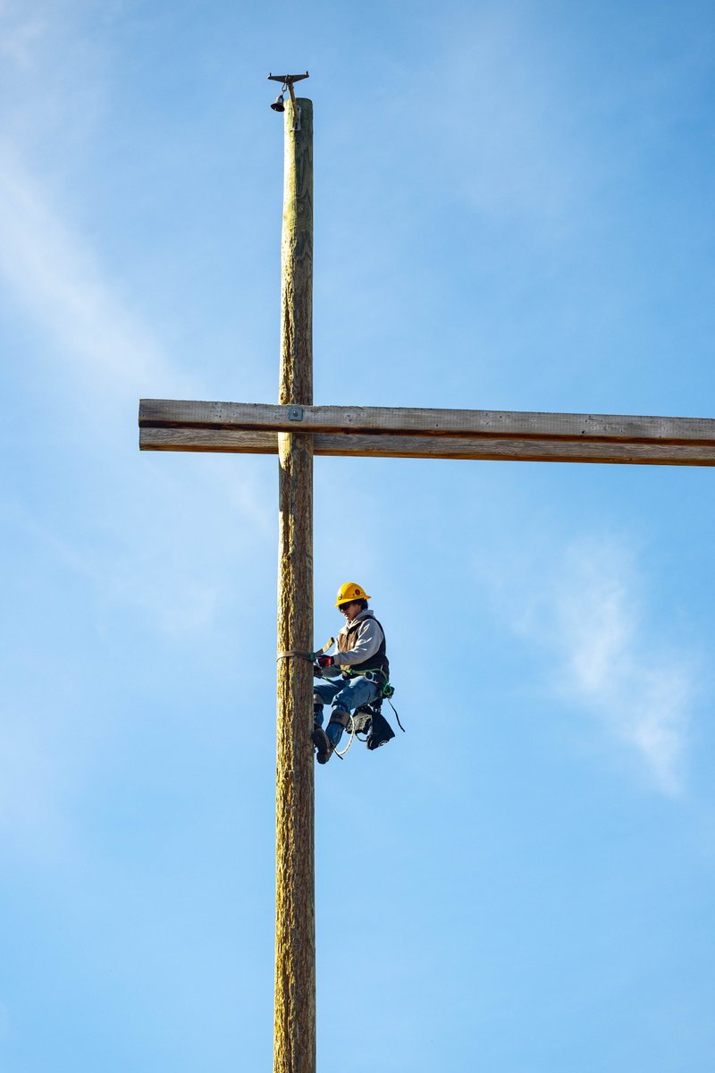 There's nothing quite like climbing the 65-foot H-frame.