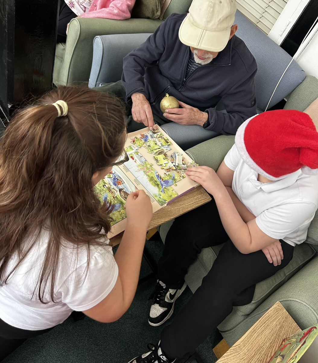 HMillSchool's tweet photo. Our Team 6 Intergenerational Ambassadors made us very proud today in their first visit to Heathercliffe! #higherorlower https://t.co/cetIjiWO2s