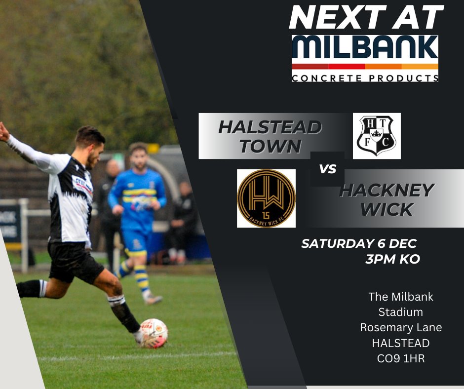 After Saturday's exhilarating draw with Romford we have another home match this coming Saturday. It is likely to be every bit as competitive as <a href="/HackneyWickFC/">Hackney Wick FC</a> come to the <a href="/MilbankConcrete/">Milbank Concrete Products</a>