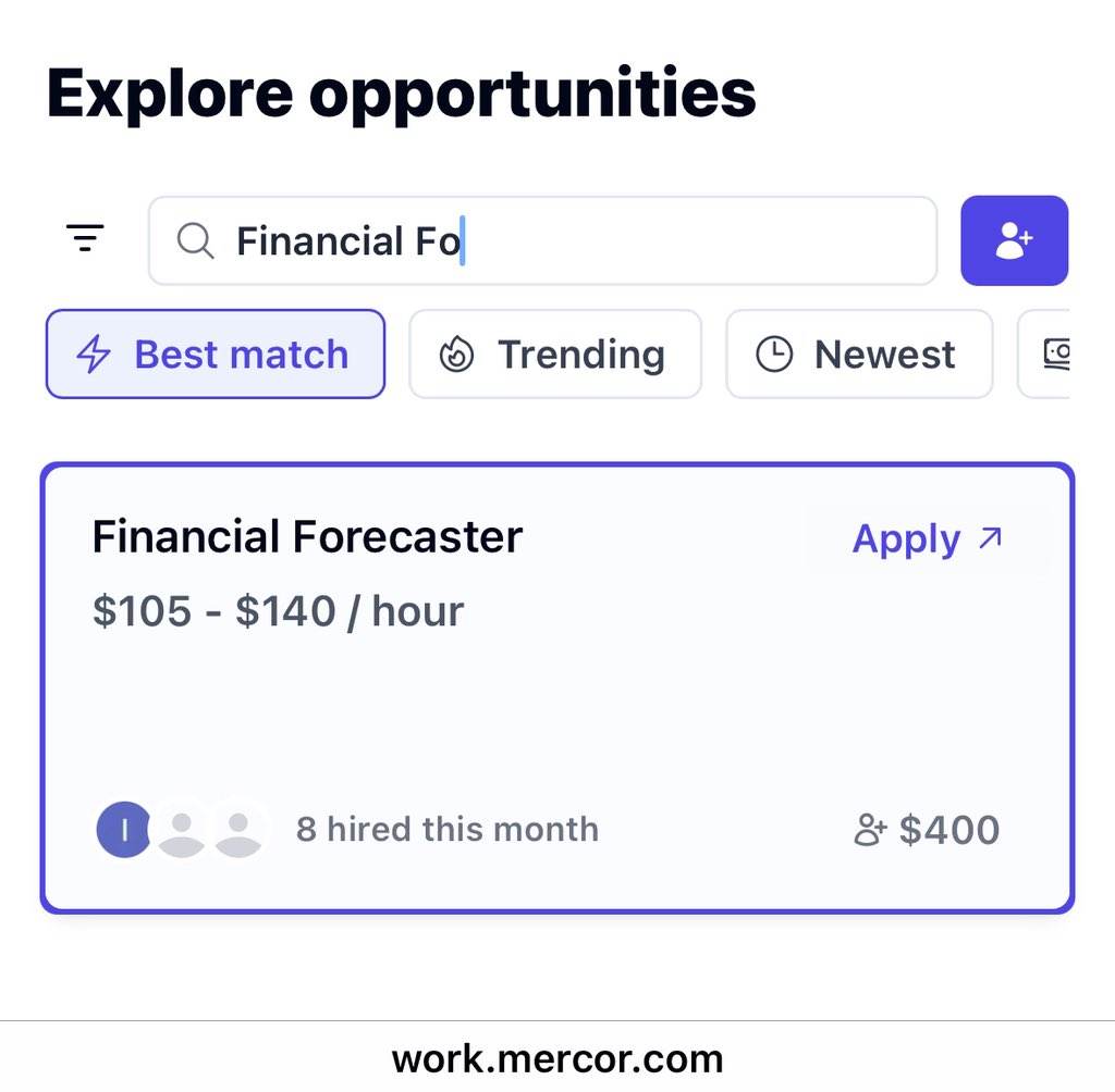 ahcakuo's tweet photo. #Remote Job Alert! 📢
💰 Earn $105-140/hr as a Financial Forecaster 🧑‍💻📈

Requirements:
📈 Experience with financial forecasting, data analysis, trading, market modeling
🧑🏻‍💻 Familiarity with Python, R or Excel
📝 Strong written communication skills

Link in the 1st comment ☺️ https://t.co/2zO7LZP1BW