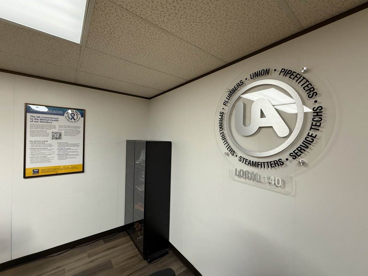 UAPipeTrades's tweet image. Mental health belongs in every hall. Thanks to UA Local 140 in Salt Lake City for putting the Pipe PALS Wellness Poster front and center. #MentalHealthMonday