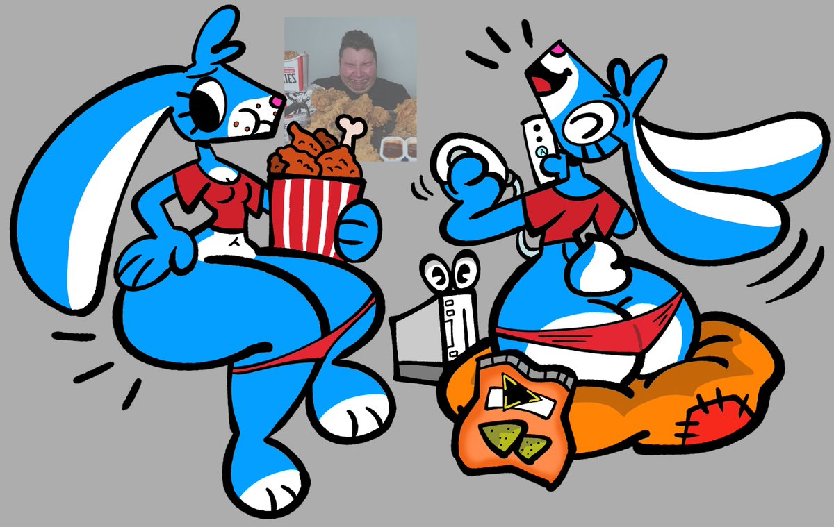 Peak life 🐰🍗🎮  #oc  #furry  #furryart