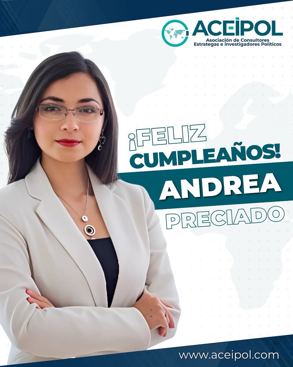 En ACEIPOL estamos de fiesta. Por el cumpleaños de nuestra estimada socia <a href="/AndyPreciadoM/">Andrea Preciado</a>. 🥳

¡Deseamos que hayas tenido un día de mucha alegría y felicidad! 🥂🎂

Que este año de vida esté lleno de éxito y mucha #compol. 

#CumpleañosACEIPOL