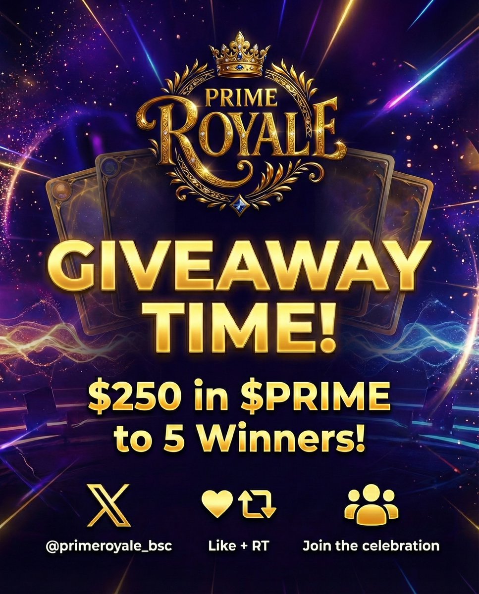 primenews_en's tweet image. PVE is coming soon to @primeroyale_bsc and we&apos;re celebrating!

We’re giving away $250 worth of $PRIME to 5 winners! ⚡♛

To enter:
1️⃣ Follow us and @primeroyale_bsc
2️⃣ Like &amp;amp; RT this post

Good luck to everyone! 🍀⚔️