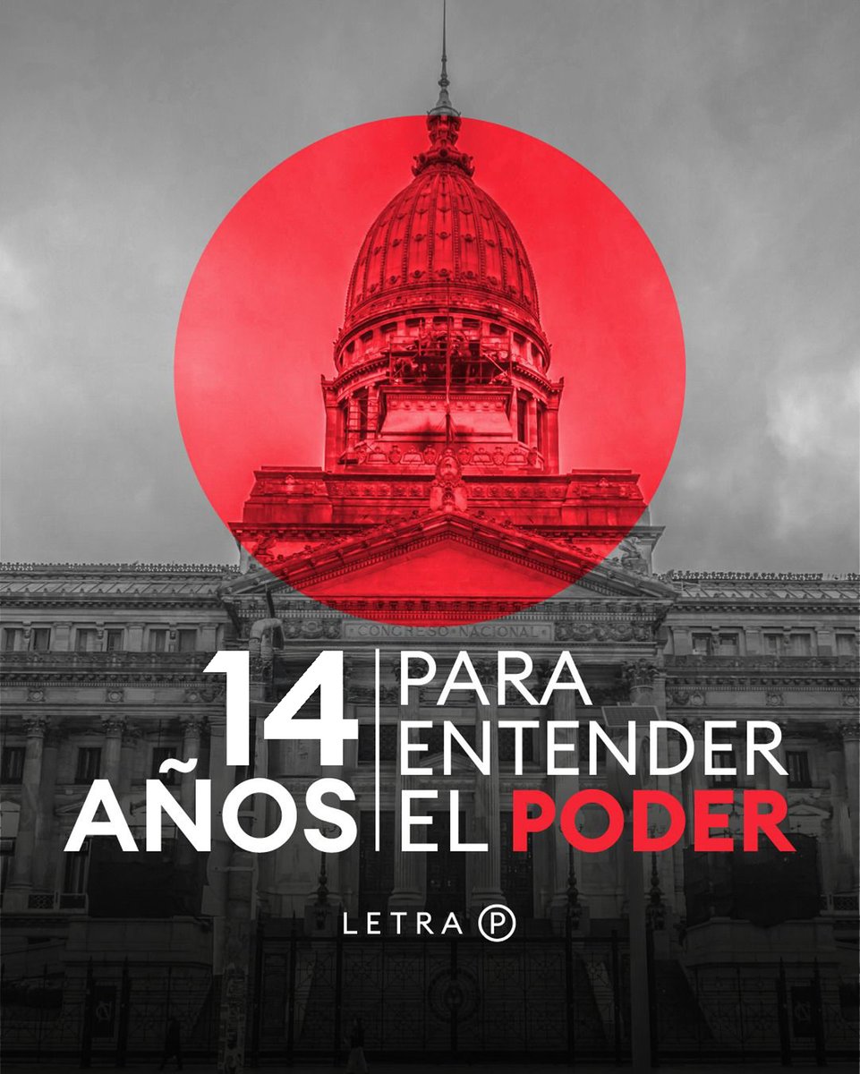 Letra_P's tweet photo. 📰 Hacer buen periodismo es nuestro único fin. Tan simple como desafiante
➥ 14 años pueden parecer nada. Para #LetraP, son 5.110 días de esfuerzo para construir un medio honesto y de calidad
Muchas gracias por acompañarnos en este camino, que recién empieza 🙌