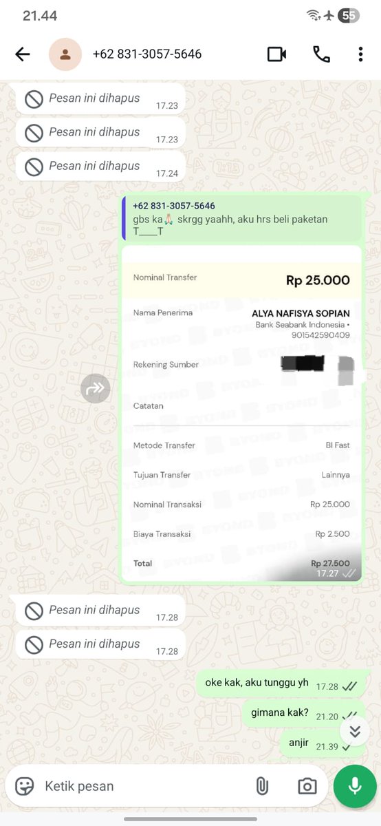 polawrbear's tweet photo. guys ini penipu ya? ada yang tau akun x nya ga ya? #zonauang #jokitugas benci banget anjir walau cuma 25k https://t.co/EVN4f7QjUx