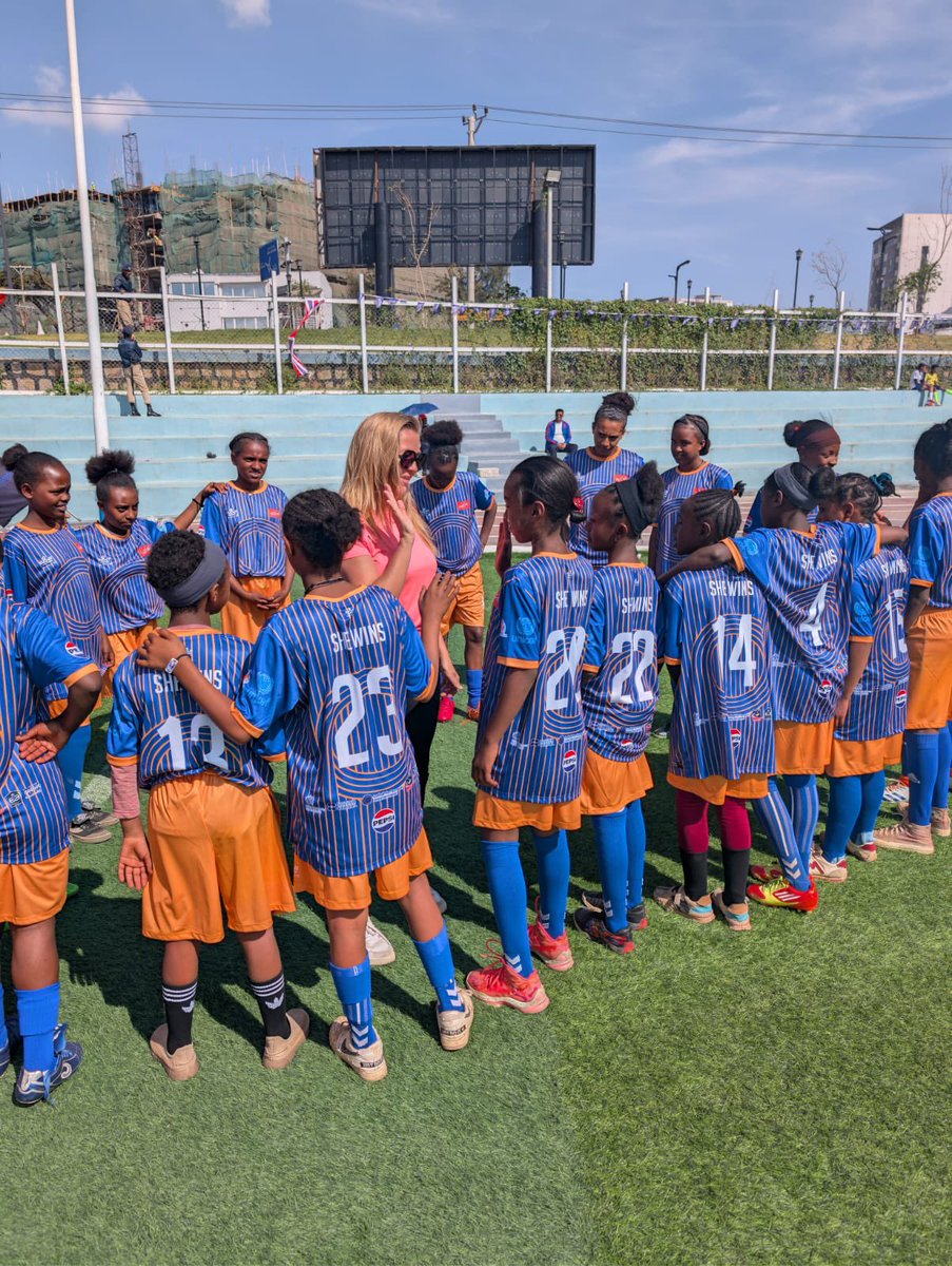 AmandMcLoughlin's tweet photo. It was inspiring to meet Football for Humanity, @EmmersonBoyce and all the Ethiopian coaches this weekend for the #SheWins Under-17 football tournament. Football is such a powerful way to unite communities, practice teamwork, and lift the spirits! β½οΈπͺπΌπ https://t.co/UoRvHdmlsc