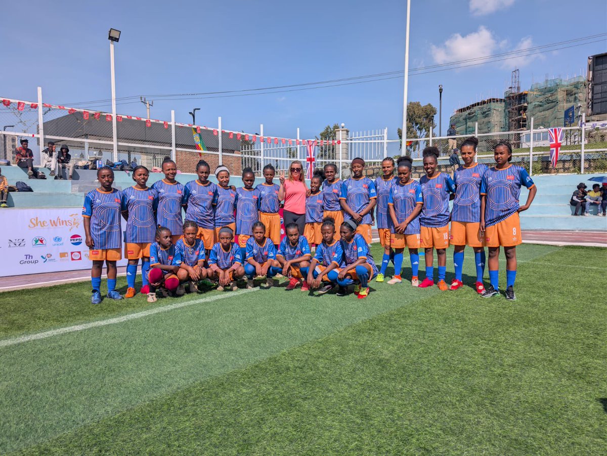 AmandMcLoughlin's tweet photo. It was inspiring to meet Football for Humanity, @EmmersonBoyce and all the Ethiopian coaches this weekend for the #SheWins Under-17 football tournament. Football is such a powerful way to unite communities, practice teamwork, and lift the spirits! β½οΈπͺπΌπ https://t.co/UoRvHdmlsc