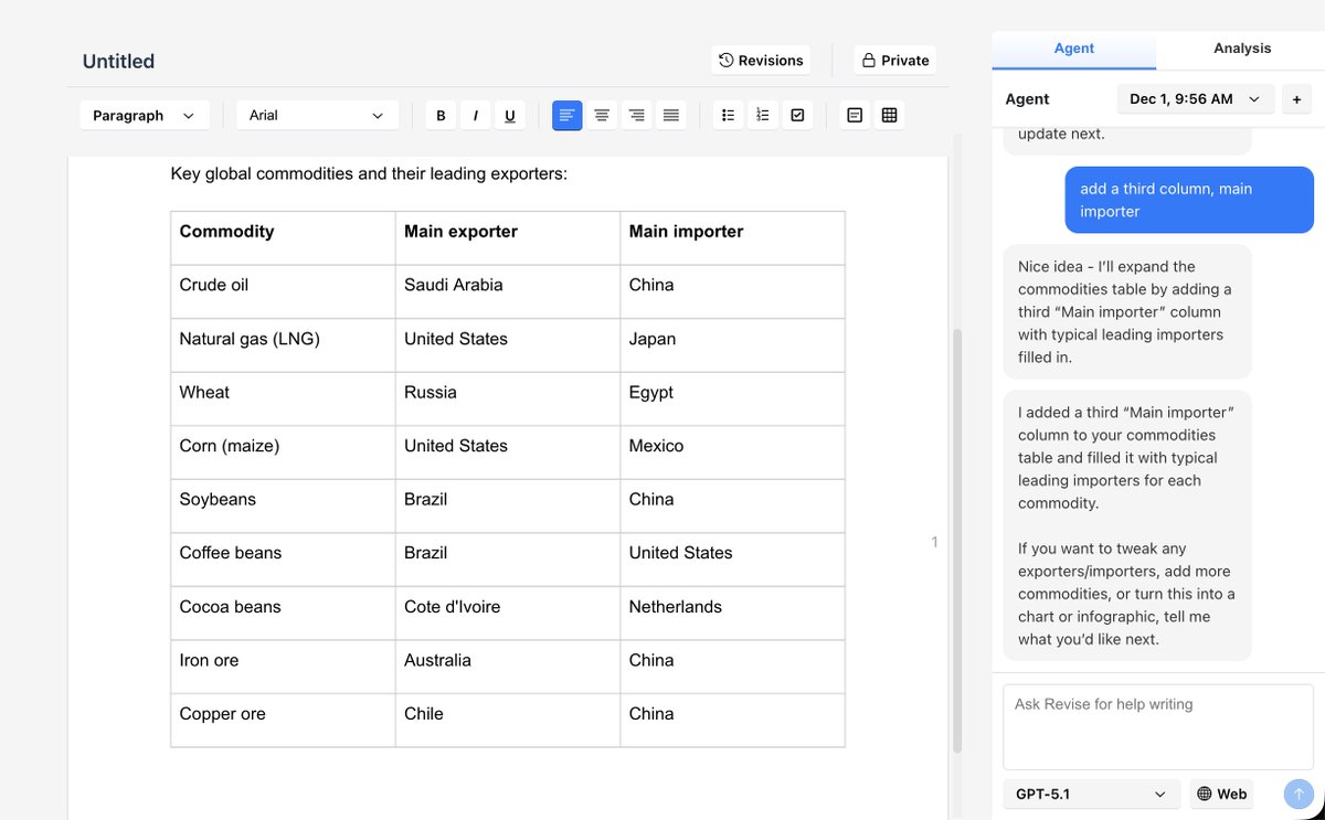 reviseio's tweet image. Table support landing soon