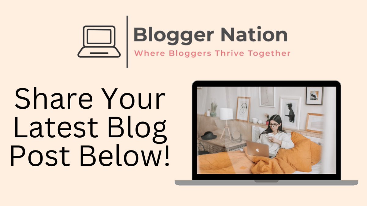 bloggernation's tweet image. Share your latest blog posts below 
💙 Leave a link to your blog post
💜 Comment on other people’s posts 
💛 RT &amp;amp; Like

#BloggerNation #worldbloggersRT #TheBlogNetwork #bloggingcommunity #BloggerNation #LatestBlogPost #DropLinkBelow