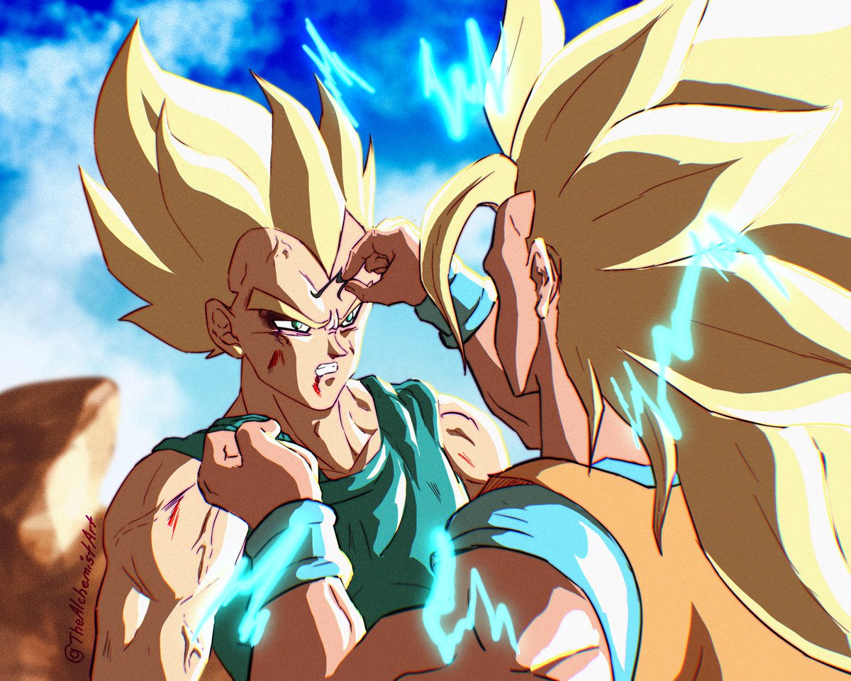 Alchemist8565's tweet photo. What if Goku didn’t care about Vegeta’s pride https://t.co/eiz70kUWXd