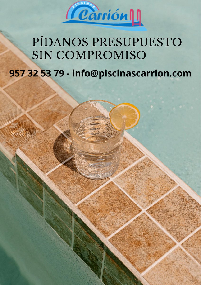 Pídanos presupuesto sin compromiso.

957 32 53 79 - info@piscinascarrion.com