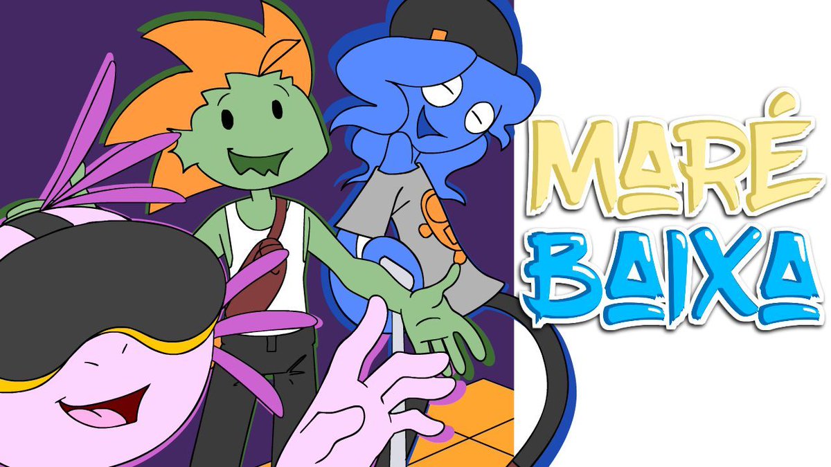 OkMazzy's tweet photo. Maré Baixa já está disponível no YouTube! Três amigos inusitados, um cotidiano caótico e muita confusão. Denis, Marcos e Lauren transformam qualquer dia comum em uma aventura. 
Clique aqui para assistir: https://t.co/U9TbxOENLu 
English subtitles available! 
#animacao #animation https://t.co/Ez6W2puY2K
