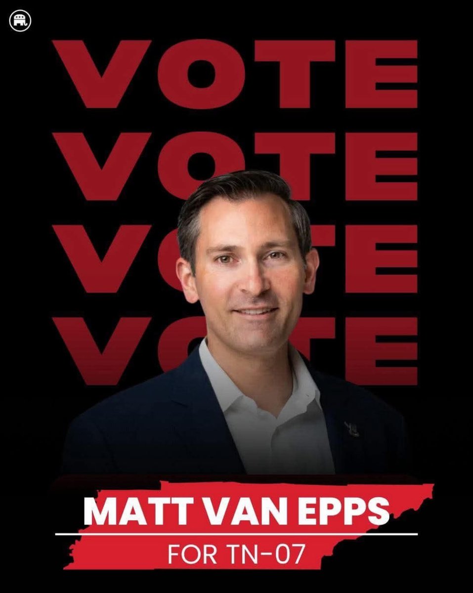 TheAnnieNelson's tweet photo. District 7 Middle #Tennessee get out and #VOTE tomorrow #VanEpps https://t.co/gsHjSLRanW