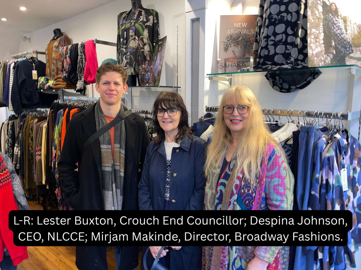 Our CEO Despina Johnson joined <a href="/londonchamber/">London Chamber of Commerce and Industry</a>, <a href="/CatherineWest1/">Catherine West</a> and <a href="/LesterBuxton/">Lester Buxton</a> visiting independent Crouch End businesses ahead of @SmallBizSatUK
Shout-out to Sable d’Or, Haelan Centre, Broadway Fashions, House of Books, Dunns Bakery + The Source Bulk Foods.
<a href="/haringeycouncil/">Haringey Council</a>