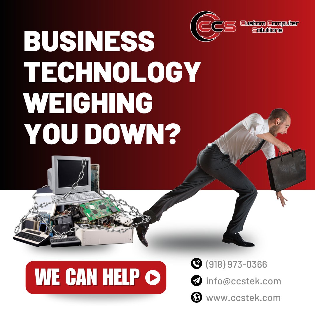 CustomCompute15's tweet image. Is your business technology slowing you down instead of propelling you forward? ⛓️ Outdated systems and poor support can drag productivity to a crawl. Let our experts lift the weight off your shoulders and optimize your IT for growth.

#CustomComputerSolutions #ITSupport #CCSTek